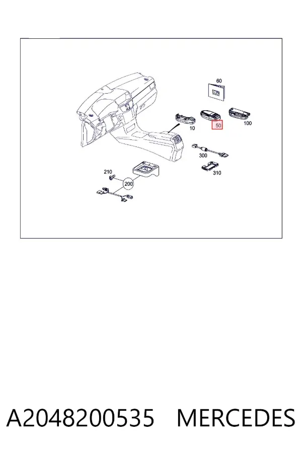Unidad de control Bluetooth A2048200535 Mercedes