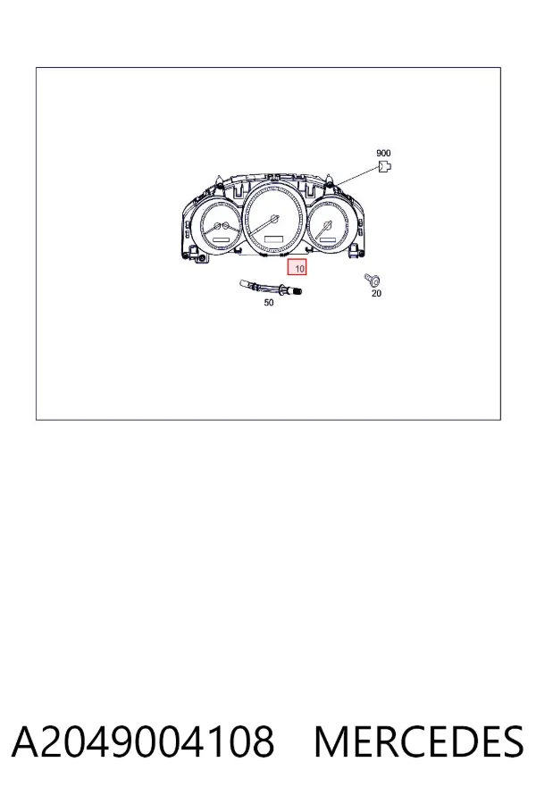 Cuadro instrumentos A2049004108 Mercedes
