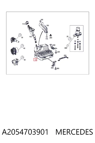 Depósito de AdBlue MERCEDES A2054703901