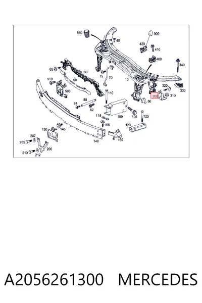 Soporte de parachoques delantero MERCEDES A2056261300