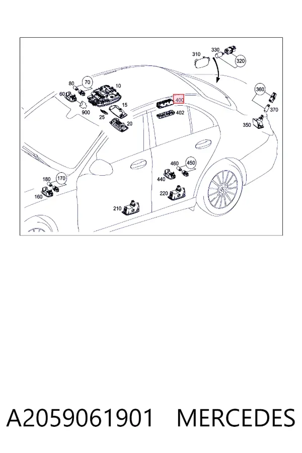 A2059061901 Mercedes