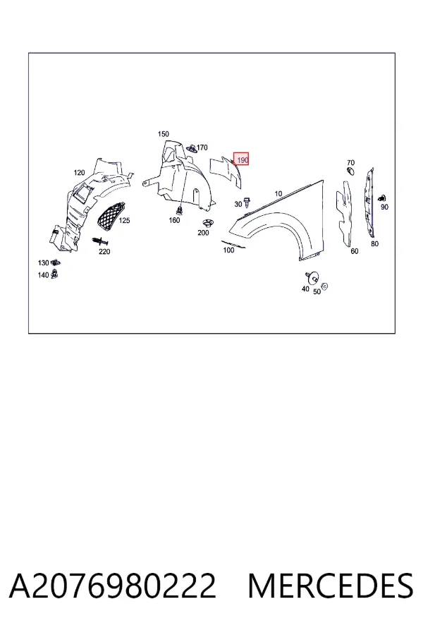  A2076980222 Mercedes