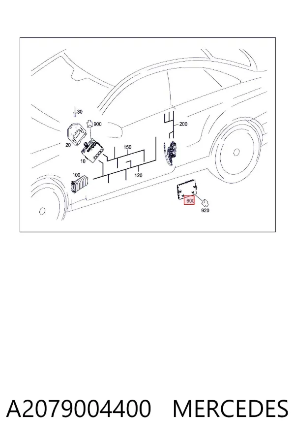  A2079004400 Mercedes