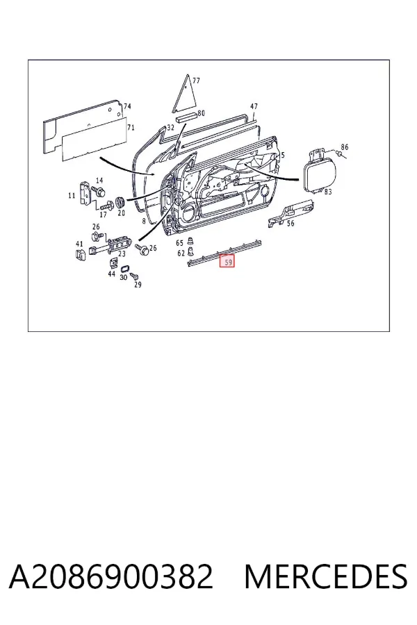  A2086900382 Mercedes