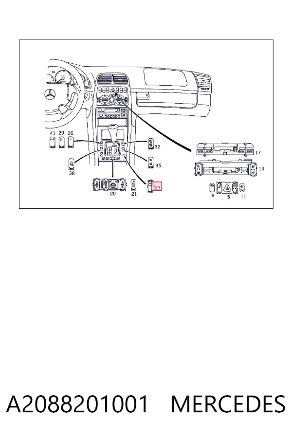  A2088201001 Mercedes