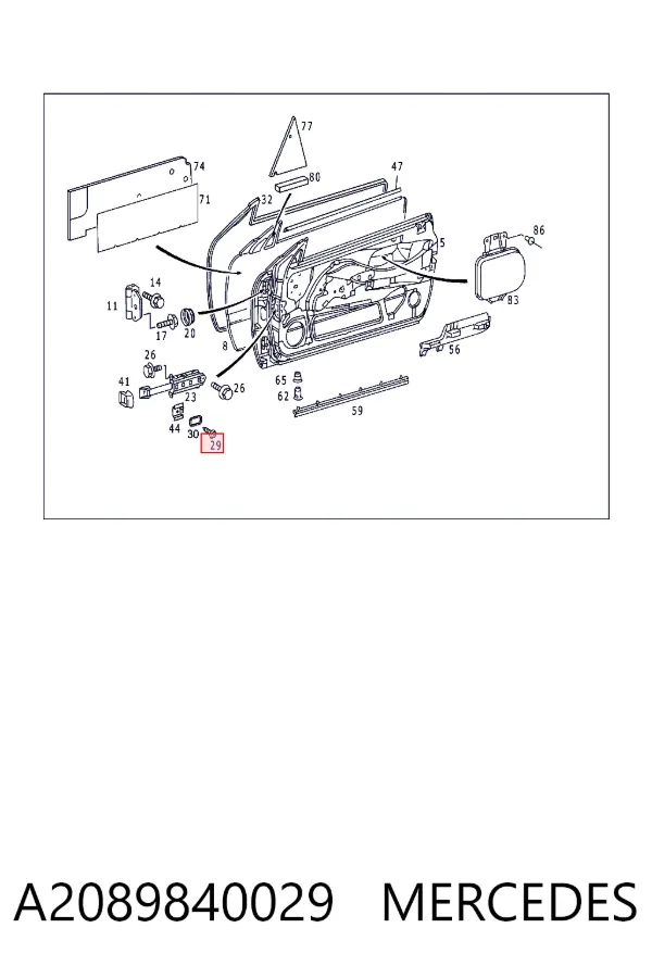  A2089840029 Mercedes