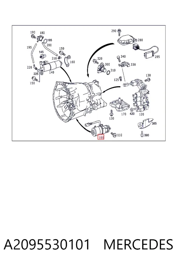 Bomba de embrague A2095530101 Mercedes