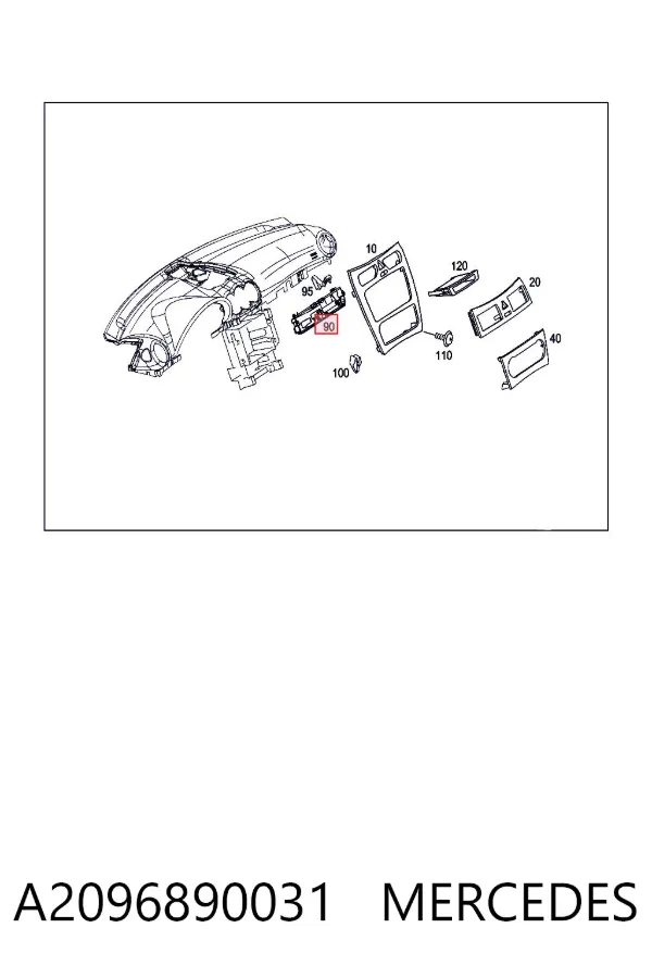 A2096890031 Mercedes