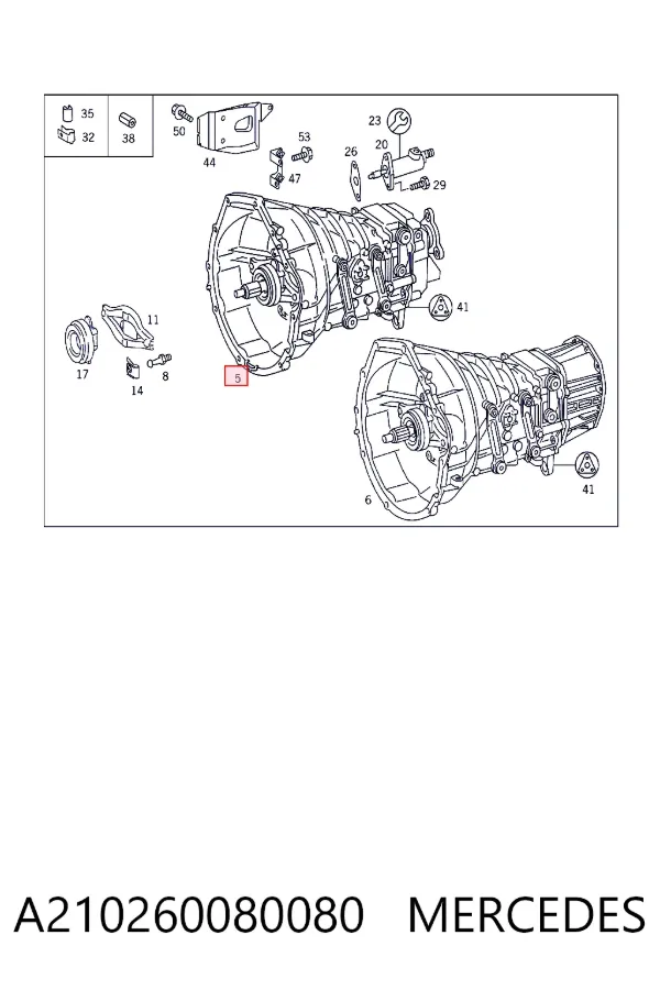 Caja de cambios A210260080080 Mercedes