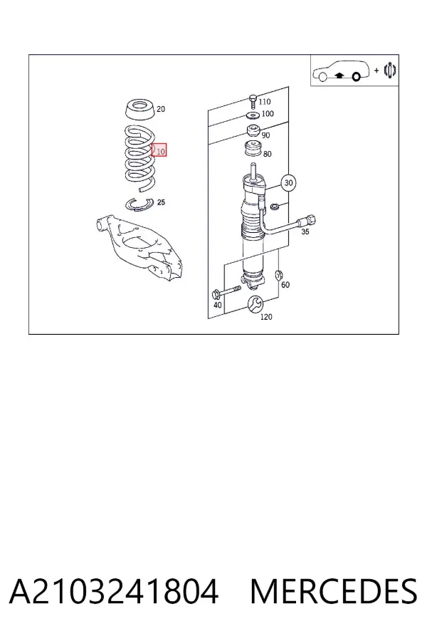 Muelle A2103241804 Mercedes