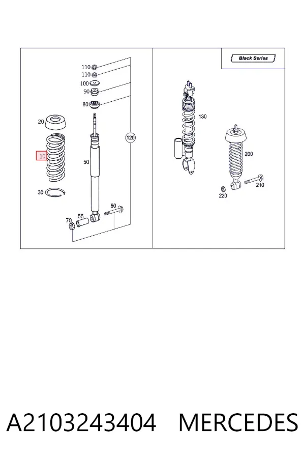 Muelle A2103243404 Mercedes