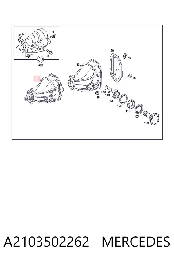Grupo trasero A2103502262 Mercedes