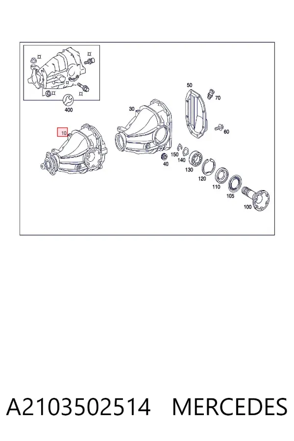 Grupo trasero A2103502514 Mercedes