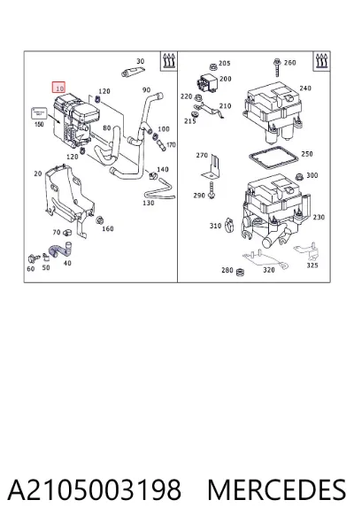 Calefactor autónomo MERCEDES A2105003198
