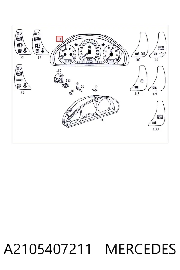 Cuadro instrumentos A2105407211 Mercedes