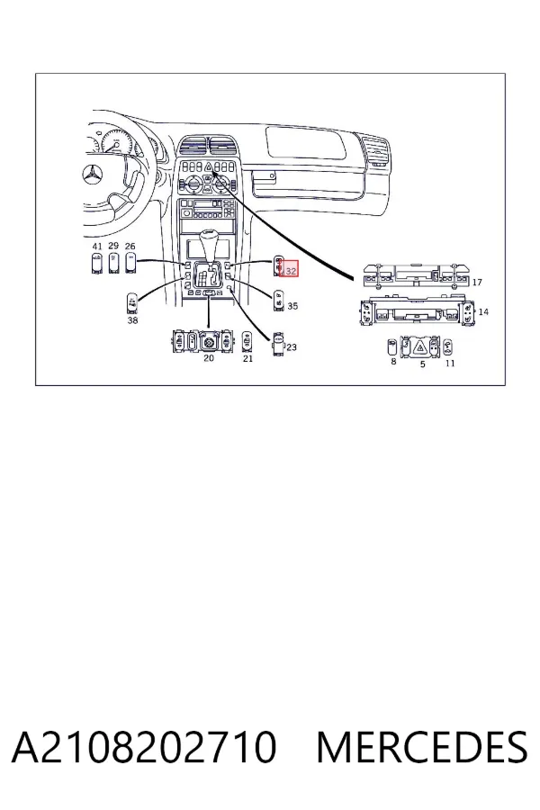  A2108202710 Mercedes