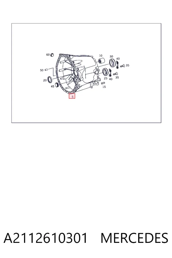 Caja de cambios A2112610301 Mercedes