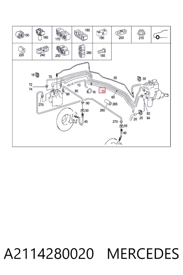  A2114280020 Mercedes