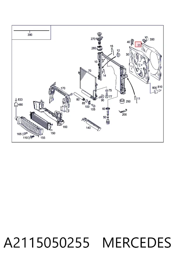  A2115050255 Mercedes