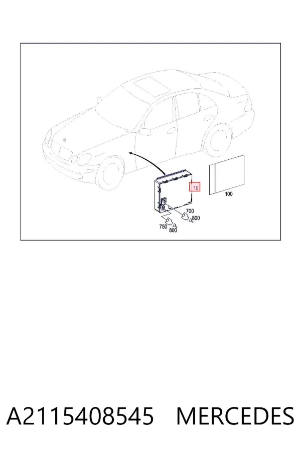Módulo de iluminación A2115408545 Mercedes