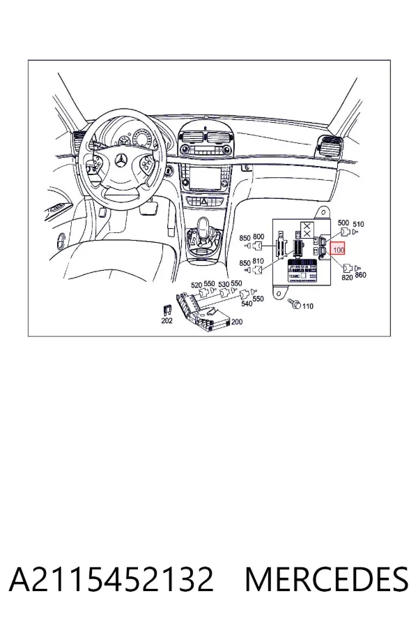 Módulo de adquisición de señales SAM A2115452132 Mercedes
