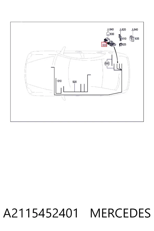 Caja de fusibles A2115452401 Mercedes