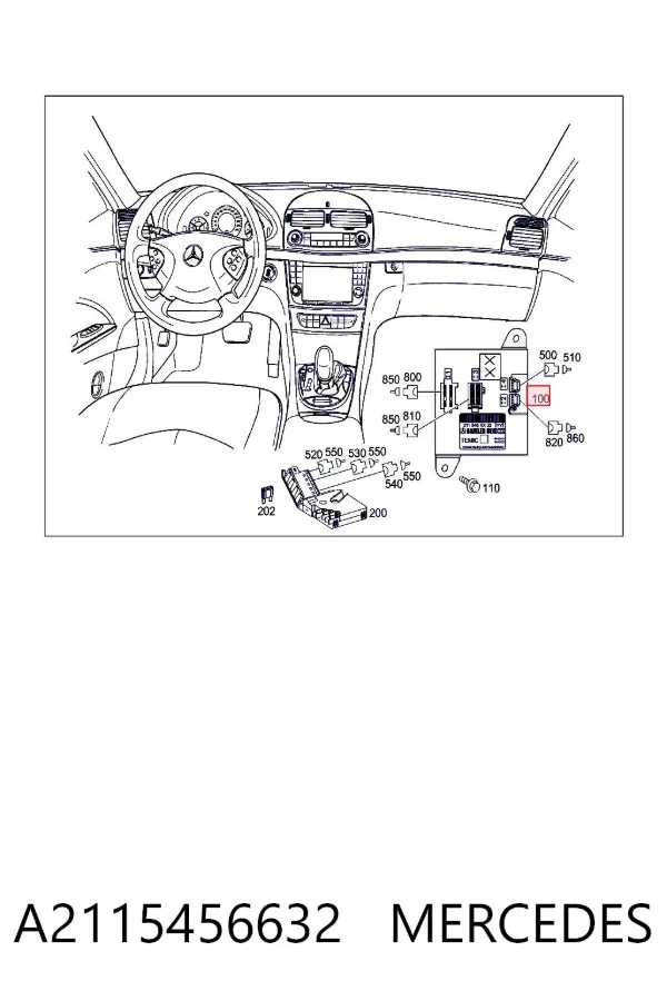 Módulo de adquisición de señales SAM A2115456632 Mercedes