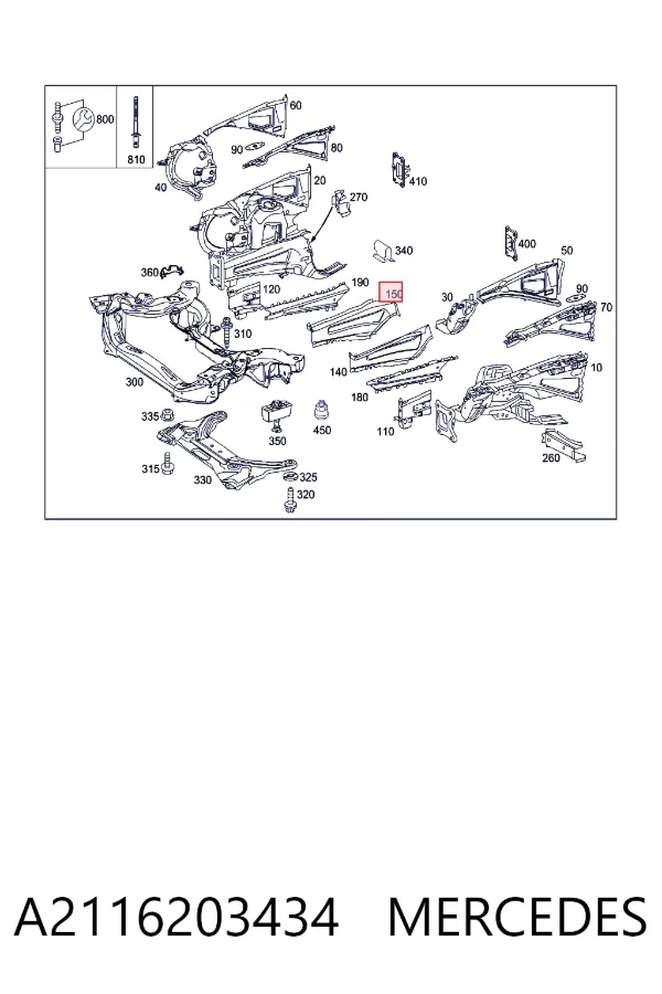  A2116203434 Mercedes