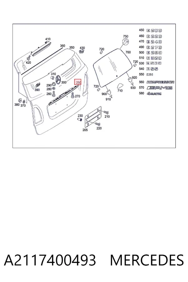 A2117400493 Mercedes