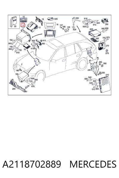 Radio AM/FM MERCEDES A2118702889