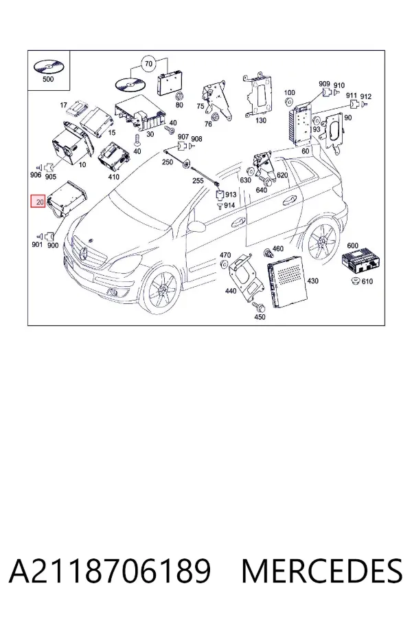 Radio A2118706189 Mercedes