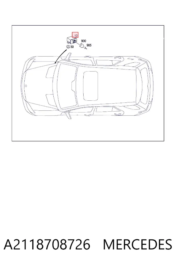 Módulo de control (ECU) de nivelación de faros A2118708726 Mercedes