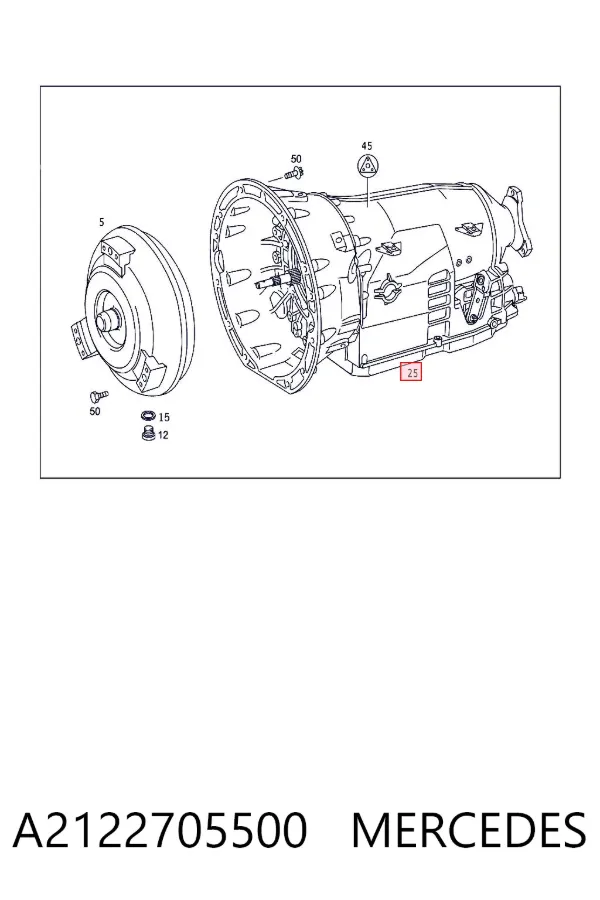 Caja de cambios automática A2122705500 Mercedes