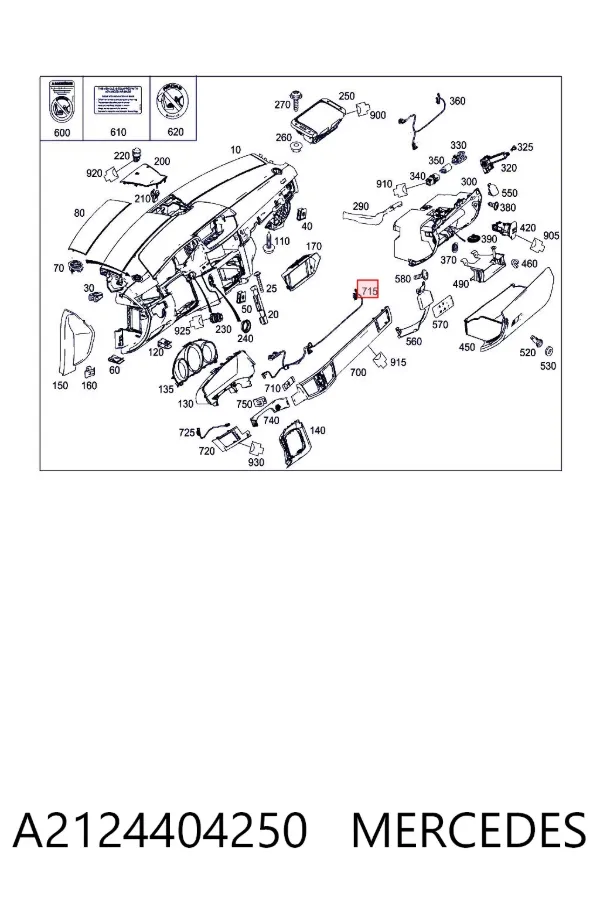  A2124404250 Mercedes