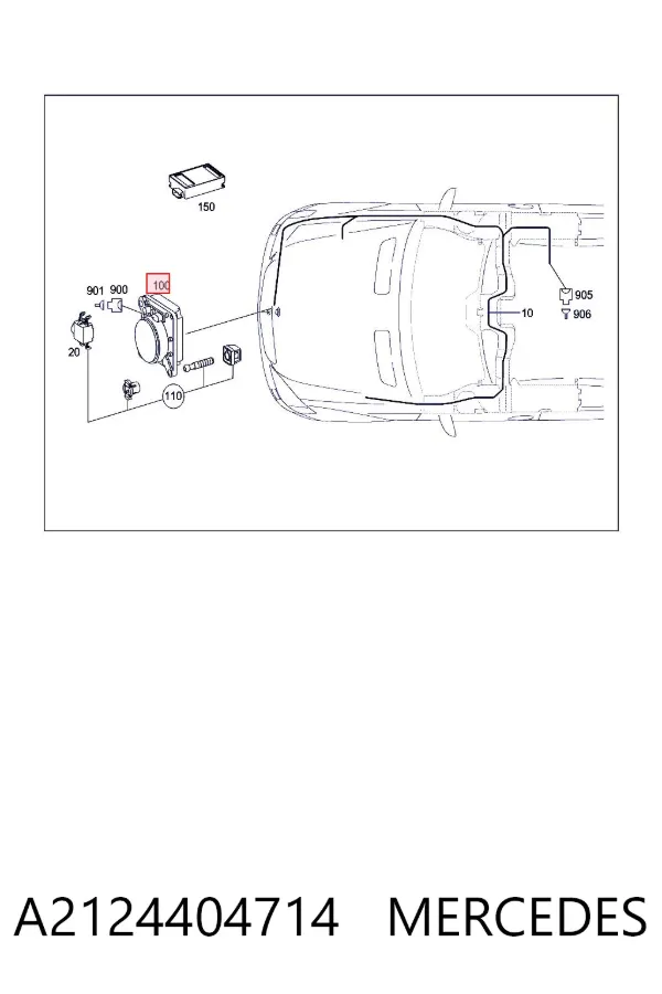 Módulo de crucero A2124404714 Mercedes