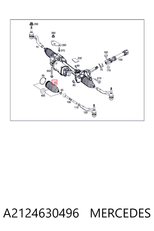 Fuelle dirección A2124630496 Mercedes