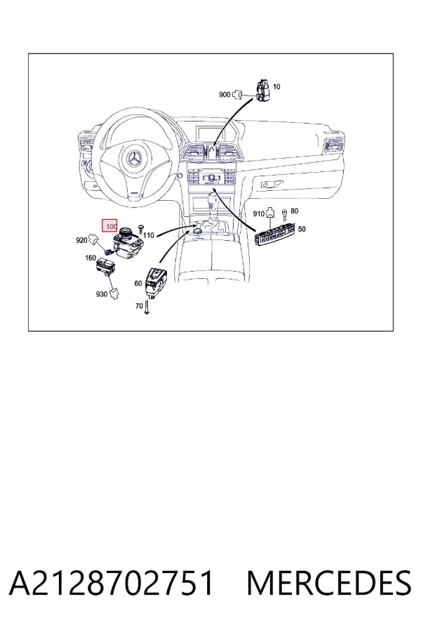 Joystick multifunción A2128702751 Mercedes