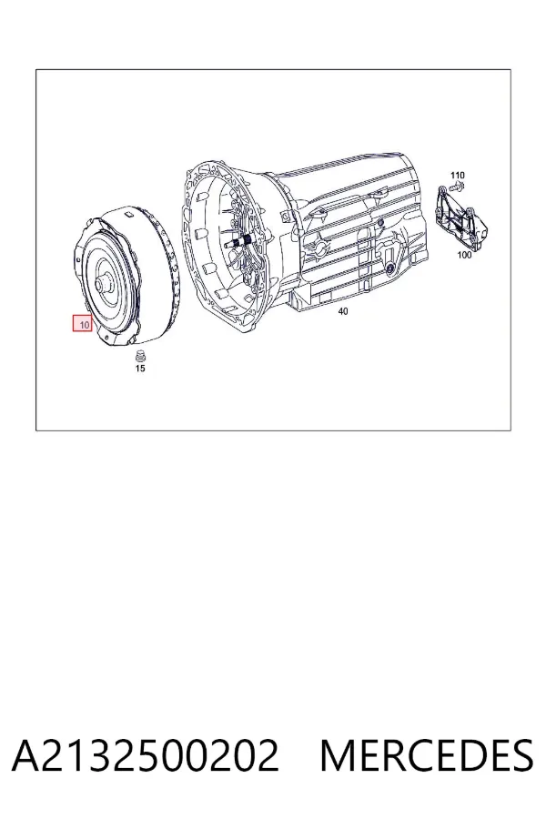 Convertidor de par A2132500202 Mercedes