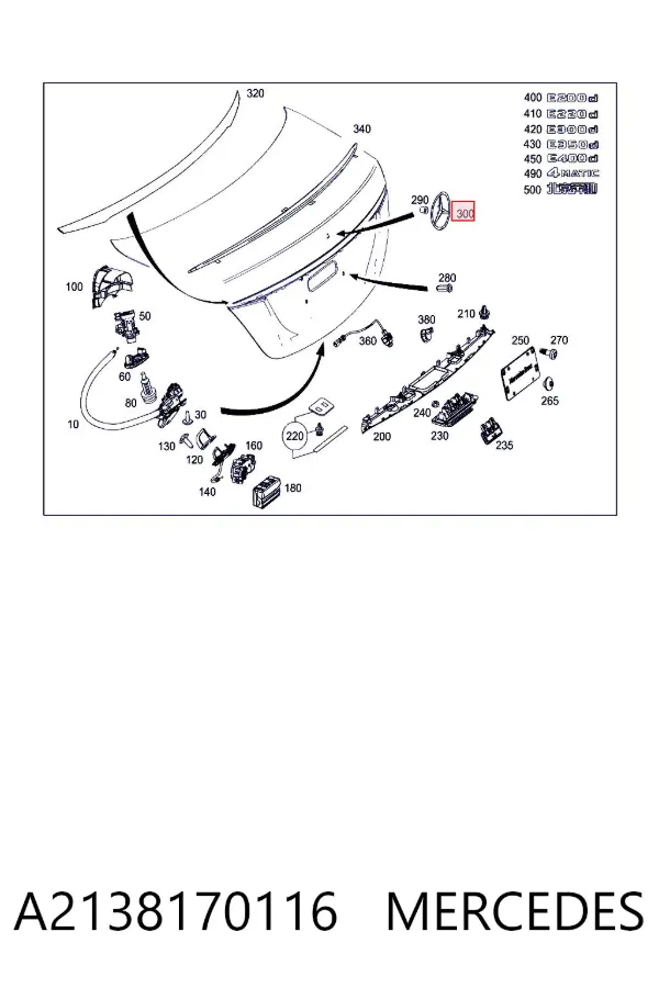 Emblema A2138170116 Mercedes