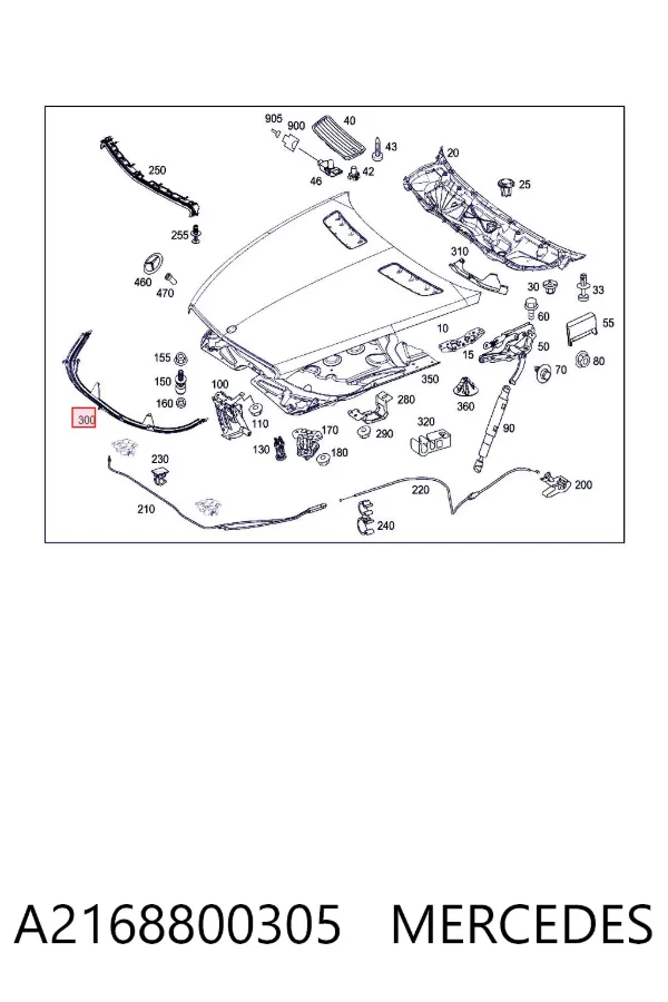  A2168800305 Mercedes