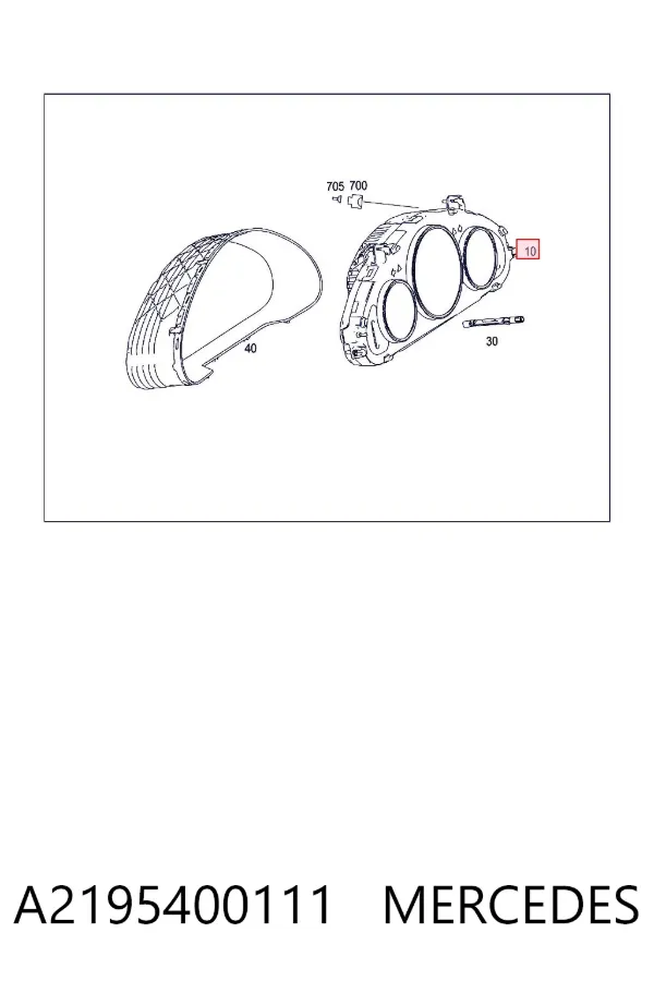 Cuadro instrumentos A2195400111 Mercedes
