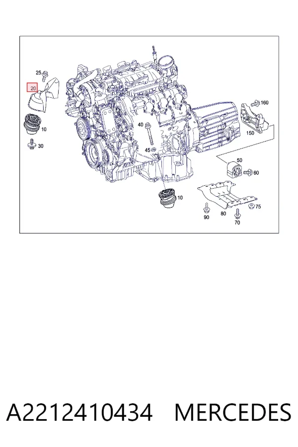  A2212410434 Mercedes