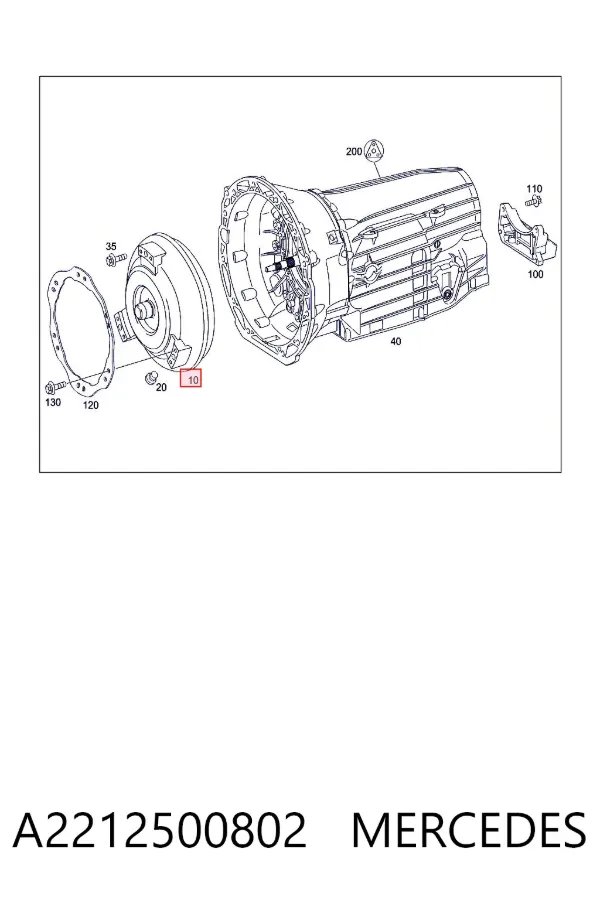 Convertidor de par A2212500802 Mercedes