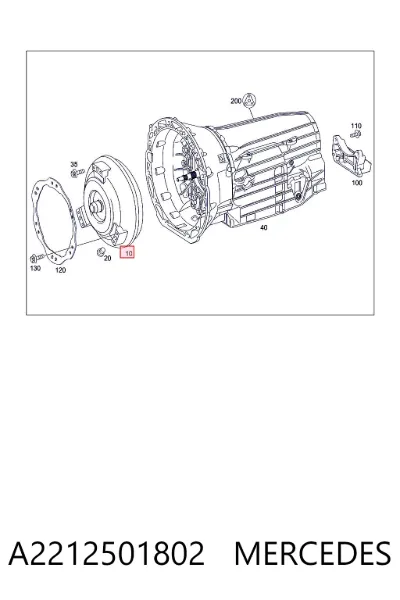 Convertidor de par MERCEDES A2212501802