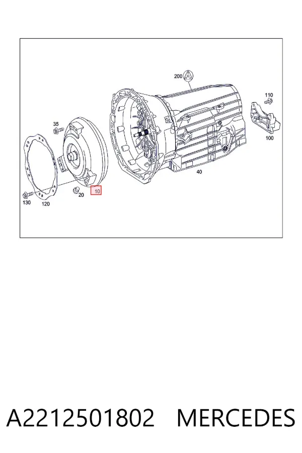 Convertidor de par A2212501802 Mercedes