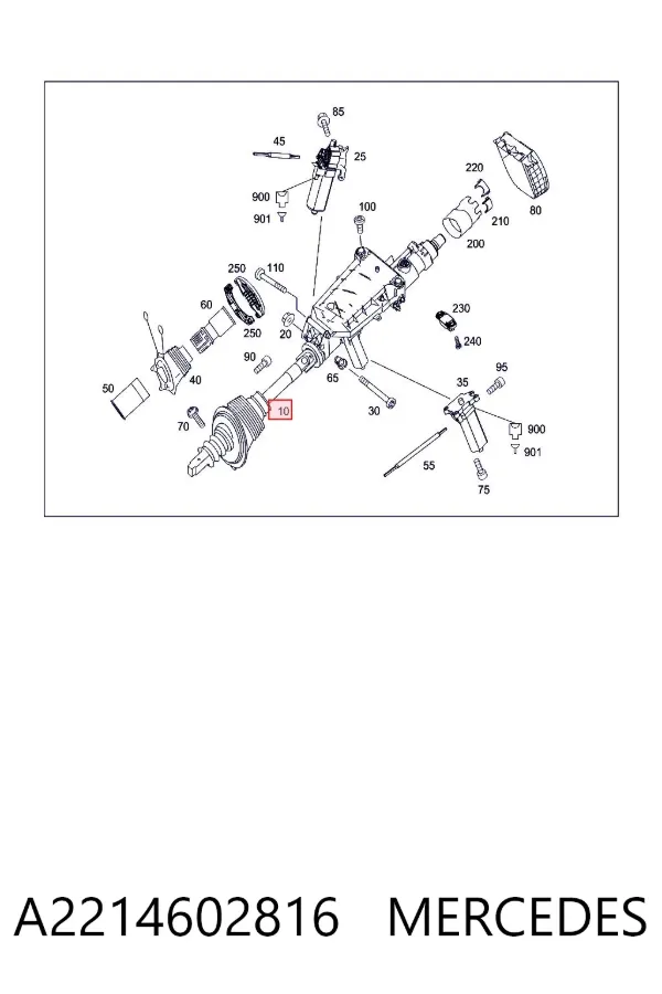 Columna dirección Mercedes S W221
