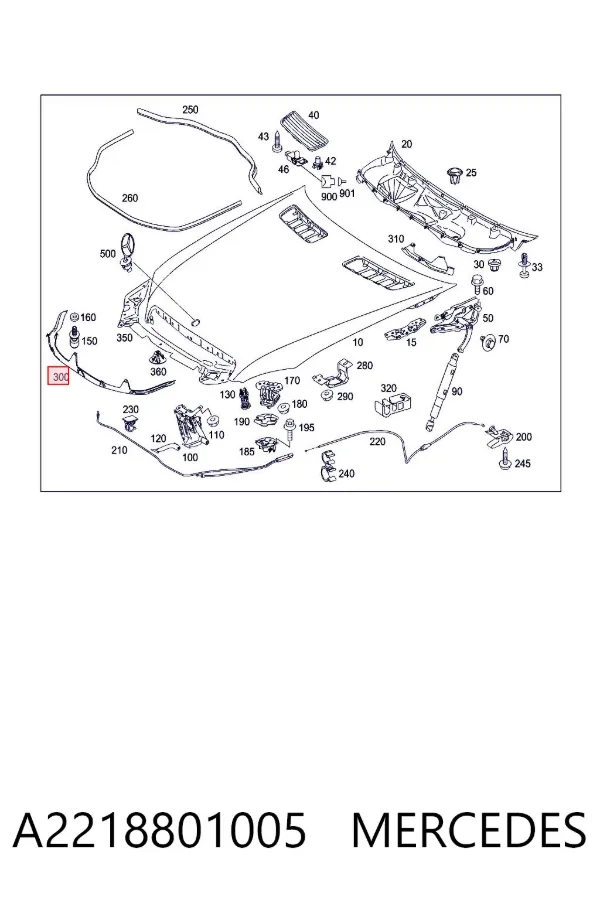  A2218801005 Mercedes