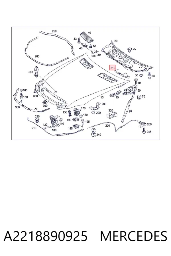  A2218890925 Mercedes