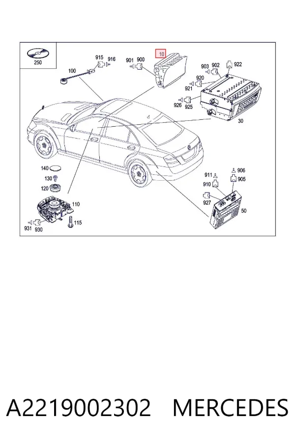 Pantalla Mercedes S W221