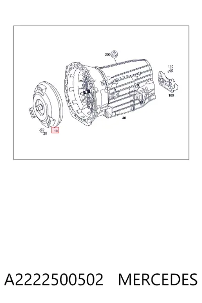 Convertidor de par MERCEDES A2222500502